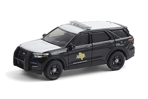 Texas Highway Patrol 2020 Ford Police Interceptor Utility Black - Greenlight 30234-48 - 1-64 Scale Diecast Model Toy Car