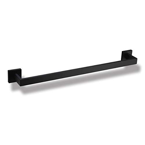 23.6 Inch Black Towel Bar Rack SUS 304 Stainless Steel Bathroom Towel Holder Wall Mounted Heavy Duty Towel Rack for Bathroom Kitchen