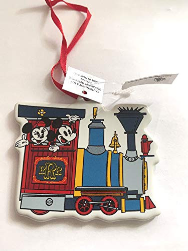DisneyParks 2020 Ceramic Minnie Mickey Mouse Runaway Railway Ornament