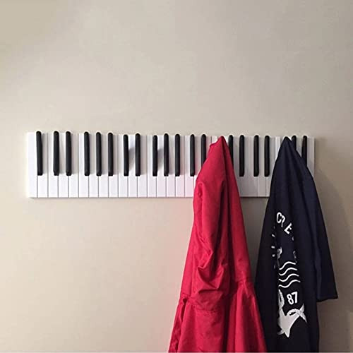 Creative Piano Wooden Coat Racks Whimsical Piano Keys Wall Mounted Coat Hook Hanger Wall Decoration Hat Storage Rack Wood Shelf Hanger Gift 30-40-50 cm Creative Piano Wooden Coat Racks Whimsical Piano Keys Wall Mounted Coat Hook Hanger Wall Decoration Hat Storage Rack Wood Shelf Hanger Gift 30-40-50 cm
