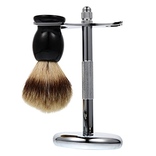Minkissy 1 Set Shaving Brush And Bowl Set shaving brush gift set Shaving Brush Holder Razor Holder Stand Shaving Razor Holder Rack Beard Grooming Accessories