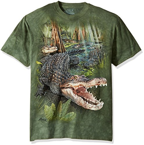The Mountain unisex adult Gator Parade T Shirt Green Large US The Mountain unisex adult Gator Parade T Shirt Green Large US