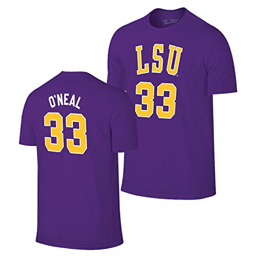 Campus Colors Adult College Legend Name and Number T-Shirt -LSU Tigers - Purple XX-Large-