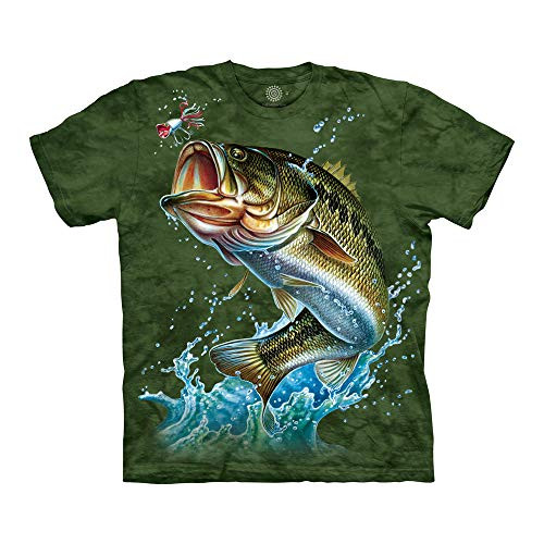 The Mountain unisex adult Bass T Shirt Green Large US The Mountain unisex adult Bass T Shirt Green Large US