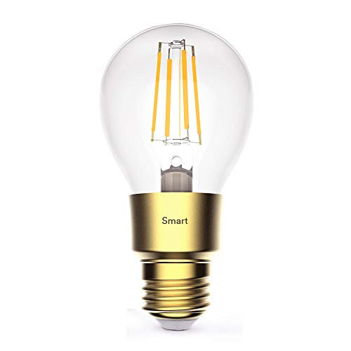 Lumary Smart A19 WiFi LED Bulb in Glass Vintage Edison Style, 60W Equivalent, Dimmable, 2700K, 800lm, E26 Base, Compatible with Alexa, Google Assistant and IFTTT(No Hub Required) Lumary Smart A19 WiFi LED Bulb in Glass Vintage Edison Style, 60W Equivalent, Dimmable, 2700K, 800lm, E26 Base, Compatible with Alexa, Google Assistant and IFTTT(No Hub Required)