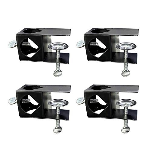 Gray Bunny Deck Torch Clamp Set of 4 Outdoor Torch Mount Holder Deck or Porch Rail Clamp Universal Pole Mount Bracket for Railings or Posts-Bannister Compatible with Tiki Torches