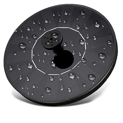 Solar Fountain Pump Solar Birdbath Fountain 1.4W Solar Powered Fountain Pumps Submersible Outdoor for Bird Bath Small Pond Swimming Pool Garden