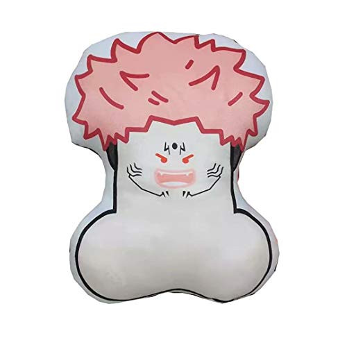 Jujutsu Kaisen Tintin Plush Pillow Cushion Funny Itadori Yuji-Ryomen Sukuna-Fushiguro Megumi-Gojo Satoru-Inumaki Toge Ding Ding Stuffed Figure 15.75" Plush Toy Doll Ornament for Decoration  and  Gift