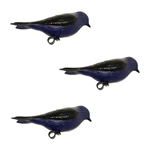 Heath Outdoor Products PMD-1 Deluxe Painted Purple Martin Decoy with Mount 3 Pack