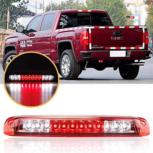 Third 3rd Brake Light for 1999-2007 Chevy Silverado- GMC Sierra 1500 2500HD 3500 Cargo Lamp High Mount Stop Light -Red Lens-