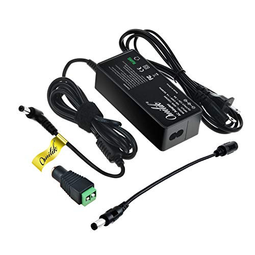 Omilik 12V 5A AC DC Power Supply Adapter, 2.1mm X 5.5mm Plug Cord, DC Converter LED Driver Lighting Transformer for 12V 5A Flexible Led Strip Lights, LCD Monitor, Wireless Router, CCTV Cameras 60W Max Omilik 12V 5A AC DC Power Supply Adapter, 2.1mm X 5.5mm Plug Cord, DC Converter LED Driver Lighting Transformer for 12V 5A Flexible Led Strip Lights, LCD Monitor, Wireless Router, CCTV Cameras 60W Max