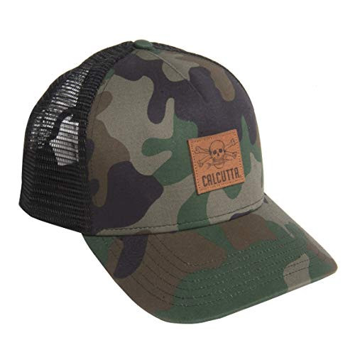 Calcutta Mens Mesh Baseball Hat  Old School Camo Trucker Cap