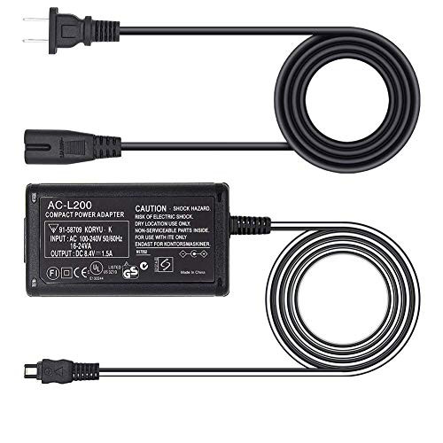 AC-L200 AC Power Adapter Charger for Sony Handycam DCR-SR68 DCR-DVD92 SX44 DCR-SX45 DCR-SR68 DCR-DVD405 DCR-SX41 HDR-XR520V DCR-SX85 DVD108 DCR-DVD205 AC-L200 AC Power Adapter Charger for Sony Handycam DCR-SR68 DCR-DVD92 SX44 DCR-SX45 DCR-SR68 DCR-DVD405 DCR-SX41 HDR-XR520V DCR-SX85 DVD108 DCR-DVD205