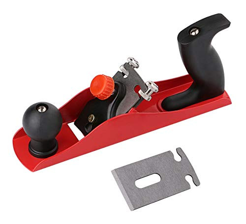 Hand Plane for Wood Katfort Smooth Plane Adjustable Wood Plane Bench Planer Smoothing Planer for Woodworking with 1 Blade 1 Wood Fixer and 1 Replacement Blade