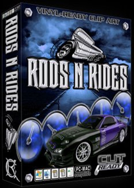 Rods N Rides Vehicle Vector Clipart Vinyl Cutter Slgn Design Artwork-EPS Vector Art Software plotter Clip Art Images