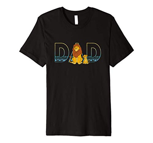 Disney The Lion King Simba and Mufasa Dad Premium T-Shirt