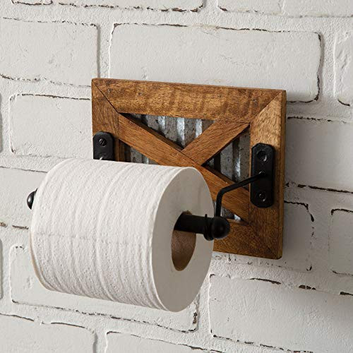 CTW Home Collection 370493 Barn Door Toilet Paper Holder 7-inch Width