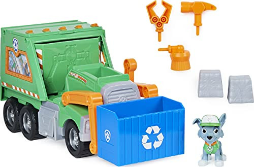 Paw Patrol Rockys Reuse It Deluxe Truck with Collectible Toy Figure and 3 Tools for Kids Aged 3 and up