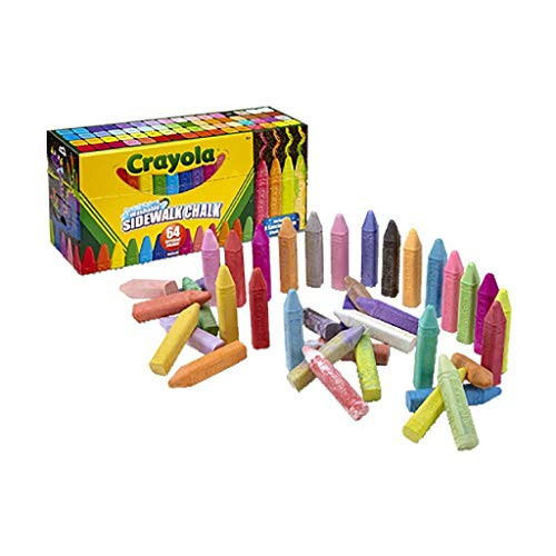 Crayola CYO512064 Washable Sidewalk Chalk 64 Count - Assorted