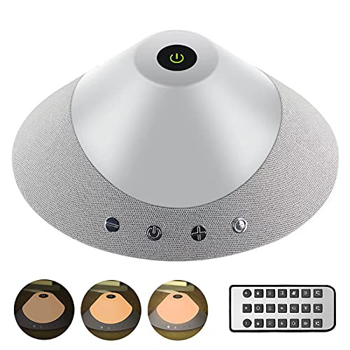 White Noise Machine Farsaw Sound Machine with Night Light Timer Remote Control Lullaby Sleep Machine for Adults Baby Sleeping  and  Relaxation Sound Spa