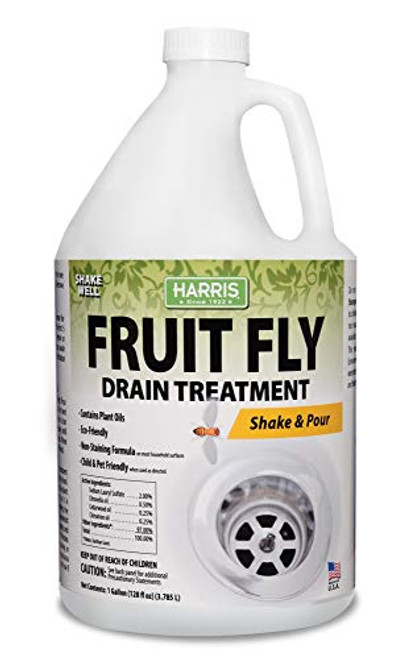 HARRIS Fruit Fly Drain Treatment Gel Drain and Fruit Fly Killer for Indoor 128oz