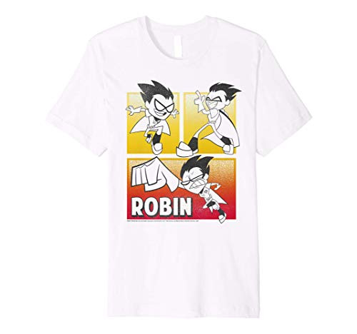 DC Comics Teen Titans Go! Robin Action Panels Premium T-Shirt