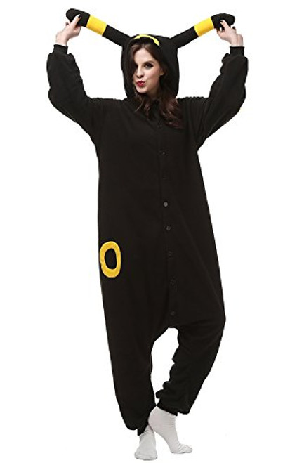 Xiqupjs Umbreon Cosplay Costumes Animal Pajamas One Piece Halloween Sleepwear Girls -L Yellow Umbreon- Xiqupjs Umbreon Cosplay Costumes Animal Pajamas One Piece Halloween Sleepwear Girls -L Yellow Umbreon-