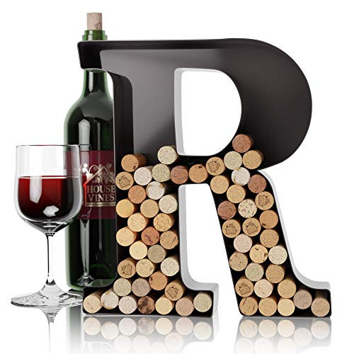 Wine Letter Cork Holder Art Wall Décor ~ Metal Letter Wine Cork Holder Monogram ~ Individual Wine Letter Cork Holders A Thru Z ~ Gifts for Wine Lovers ~ by HouseVines -R-