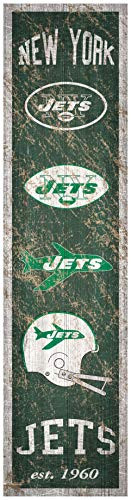 NFL New York Jets Unisex New York Jets Heritage Banner Vertical 6x24 Team 6 x 24