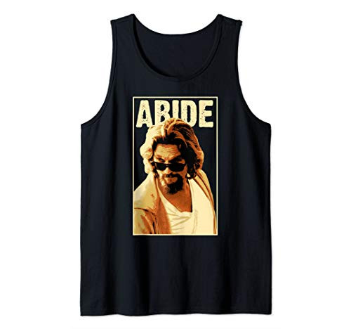The Big Lebowski Abides The Dude Portrait Panel Tank Top
