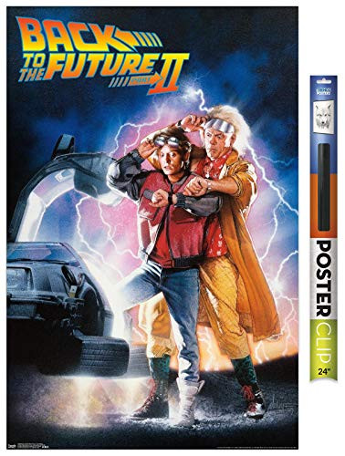 Trends International Back to The Future Part II - One Sheet Wall Poster 22.375" x 34" Premium Poster  and  Clip Bundle