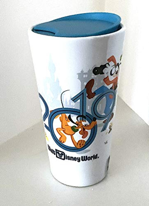 Walt Disney World 2019 Mickey Mouse and Pals Character Ceramic Tumbler with Lid