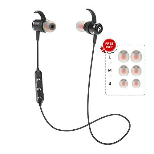 Wireless Bluetooth Headphones, Sweatproof Sports Headphones with Built-in Noise Cancelling Mic Waterproof Running Headphones In-ear Earbuds and 8 Hrs Play Time for Gym Cycling Workout Wireless Bluetooth Headphones, Sweatproof Sports Headphones with Built-in Noise Cancelling Mic Waterproof Running Headphones In-ear Earbuds and 8 Hrs Play Time for Gym Cycling Workout