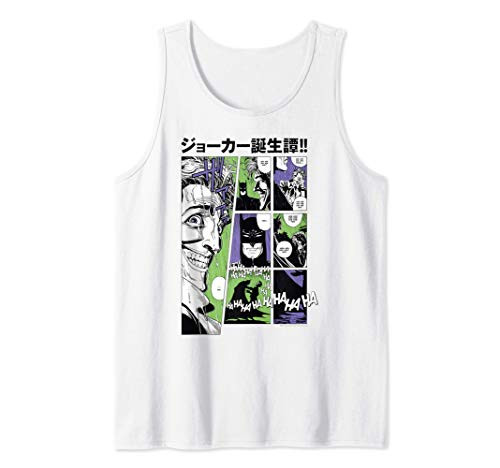 DC Comics Batman The Joker Kanji Comic Panels Tank Top