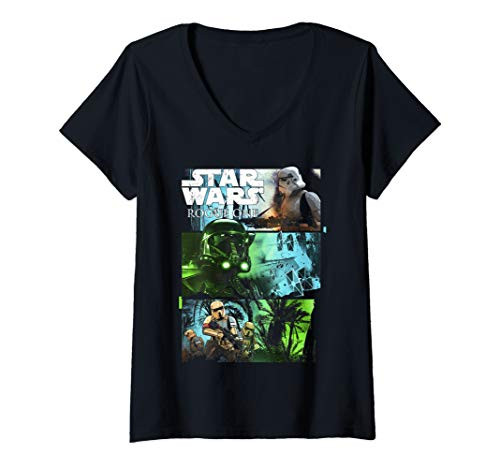 Womens Star Wars Element Panels V-Neck T-Shirt