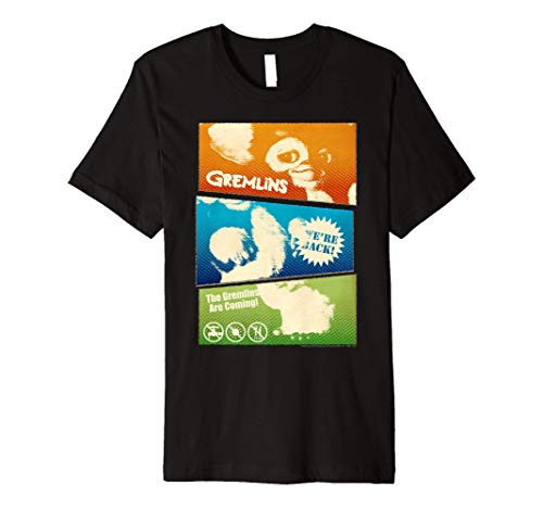 Gremlins Colorful Panels Poster Premium T-Shirt
