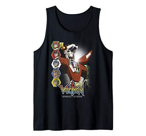 Voltron Defender Of The Universe Defenders Panel Portraits Tank Top