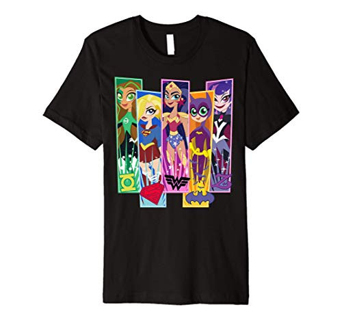 DC Comics Super Hero Girls Character Panels Premium T-Shirt
