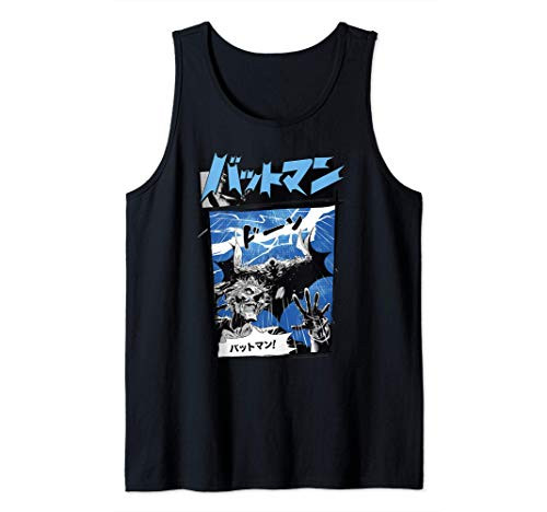 DC Comics Batman Kanji Lightning Comic Panel Tank Top