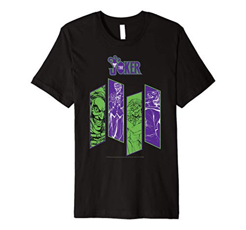 DC Comics Batman Joker Panels Premium T-Shirt