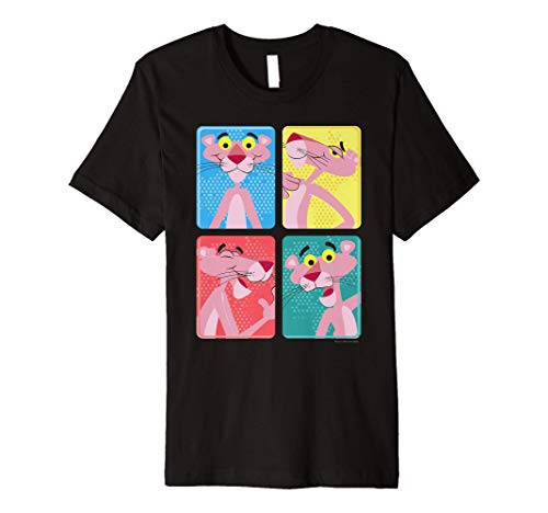 Pink Panther Colorful Portrait Pose Panels Premium T-Shirt