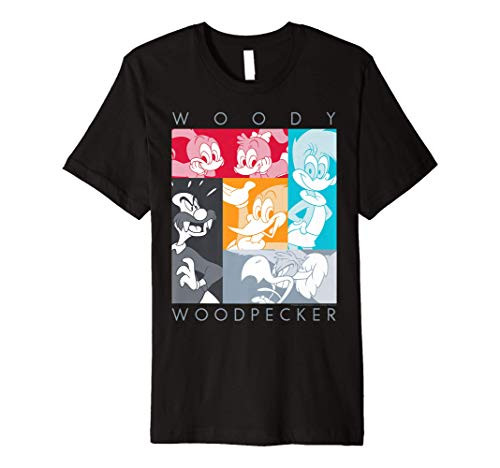 Woody Woodpecker Group Shot Panel Poster Premium T-Shirt Woody Woodpecker Group Shot Panel Poster Premium T-Shirt