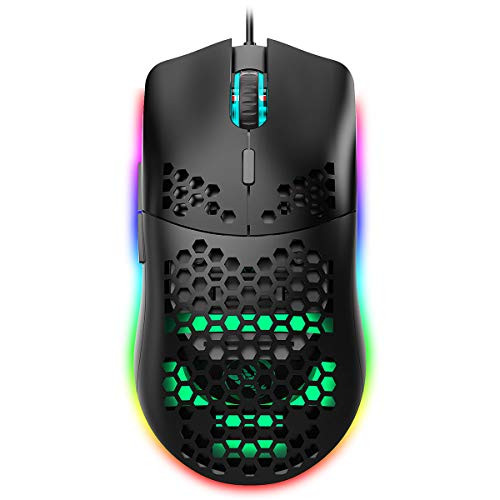 Camidy USB Wired Gaming Mouse 6-Key Macro Programming Gaming Mouse with Backlit for PC Laptop Desktop