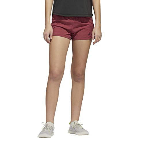 adidas womens Pacer 3-Stripes Woven Shorts Legacy Red Mel-Maroon X-Large