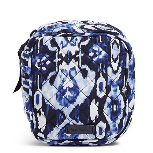 Vera Bradley Signature Cotton Zip-Around Mini Tech Organizer Case Ikat Island