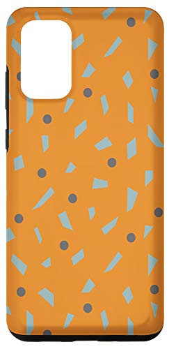 Galaxy S20 plus Orange Festive Confetti Polka Dots Abstract Pattern Case