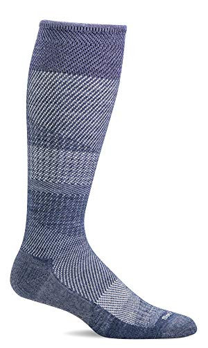 Sockwell Women's Modern Tweed Moderate Graduated Compression Sock Denim - S-M