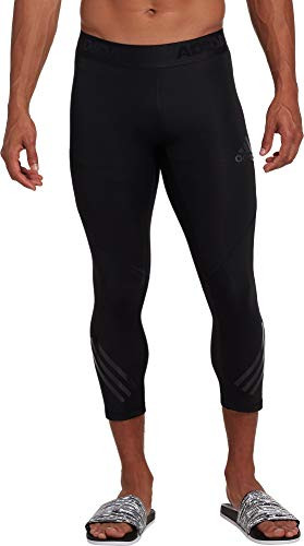 adidas Men's Alphaskin Sport 3-4-Length Tights Black XL