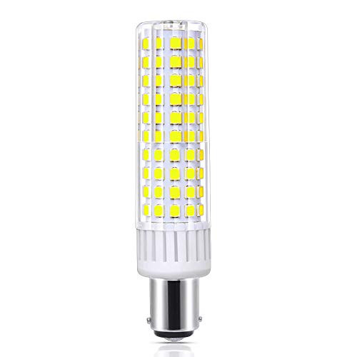 120V 8W BA15D LED Bulb 100W-120W Halogen Bulbs Equivalent, Ba15d Double Contact Bayonet Base, for Chandelier Crystal Ceiling Light, Dimmable Daylight 6000k