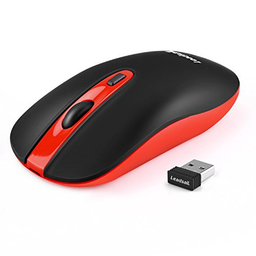 LeadsaiL Silent Wireless Mouse Wireless Laptop USB Mouse Cordless Rechargeable Portable Computer Mouse for HP/Dell Windows Laptop/Notebook/Desktop and Mac/MacBook/MacBook Air